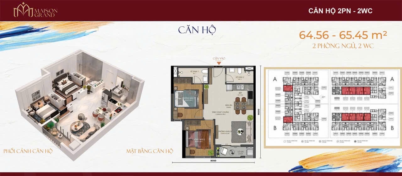 Can-ho-2pn-2wc-2